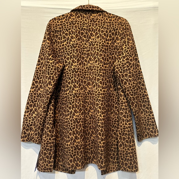 NWT - Nygard Leopard Print Open Front Blazer/Jacket - Size Large - Picture 2 of 6